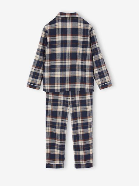 Pyjama dino flanel ruitjes jongens 6392 - vertbaudet enfant 