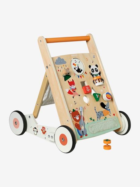 Loopwagen Les animaux joyeux van FSC-hout hout - vertbaudet enfant 