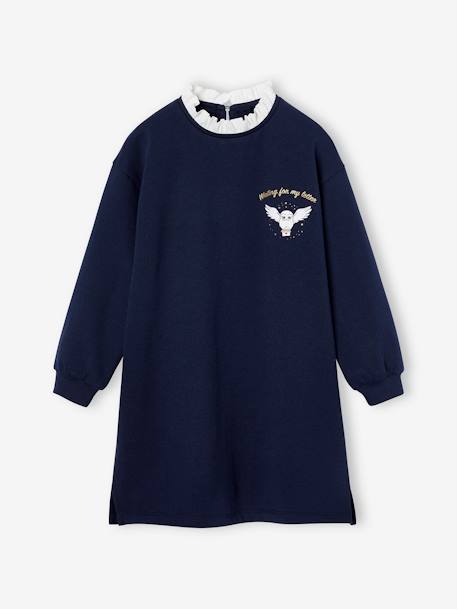 Preppy sweaterjurk met Hedwig-motief Harry Potter® marineblauw - vertbaudet enfant 