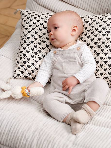 Tricot babytuinbroek gemêleerd beige - vertbaudet enfant 