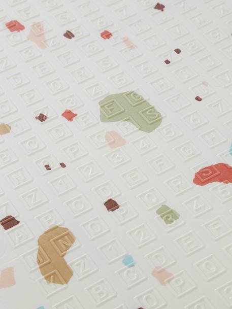 Waterdichte mat voor motoriek beige+blauw+meerkleurig - vertbaudet enfant 