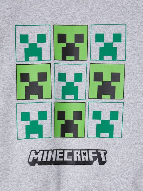 Minecraft® jongenssweatshirt gemêleerd grijs - vertbaudet enfant 