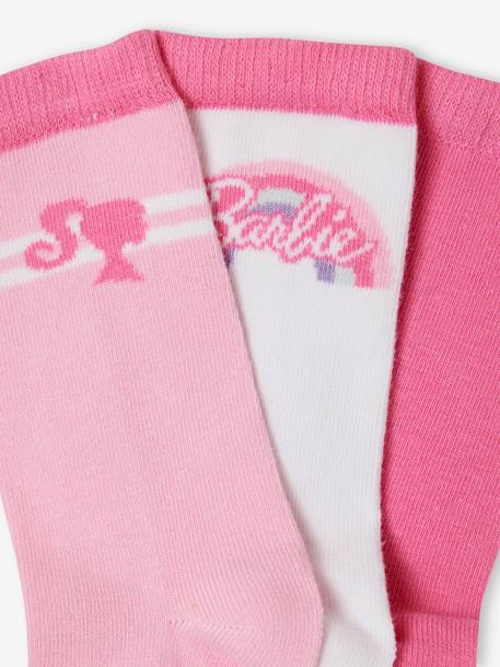 Set van 3 paar sokken Barbie® veel roze - vertbaudet enfant 