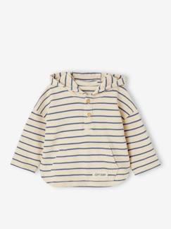 Baby-Gestreept T-shirt met capuchon jongensbaby