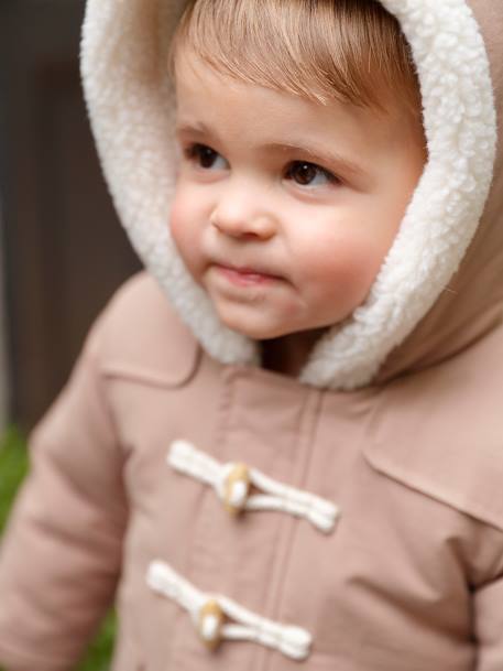 Babyparka met capuchon cappuccino - vertbaudet enfant 