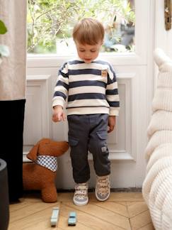 Baby-Set gestreepte sweater + battlebroek babyjongen