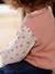 2-in-1 trui baby gemêleerd bruin+roze (poederkleur) - vertbaudet enfant 