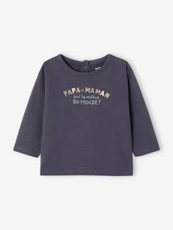 Baby-T-shirt met tekst voor baby's van biokatoen