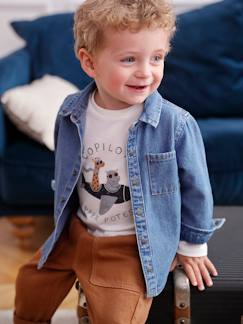 Baby-Personaliseerbaar denim blouse met drukknopen voor baby's