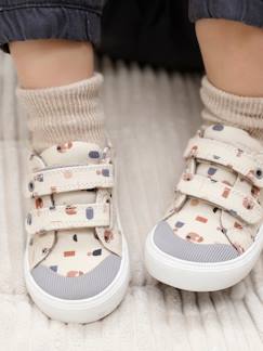 -Canvast babysneakers met klittenband