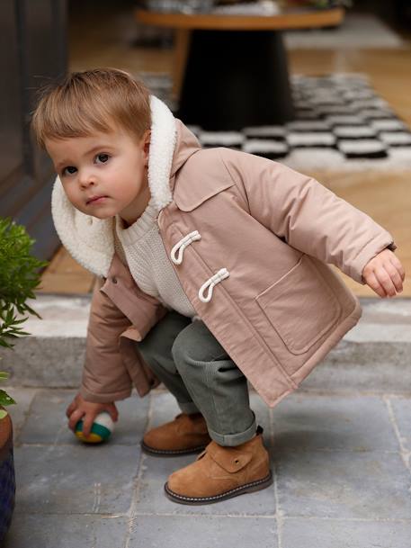 Babyparka met capuchon cappuccino - vertbaudet enfant 