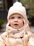 Set van babymeisjes muts + snood + wanten beige (poederkleur) - vertbaudet enfant 