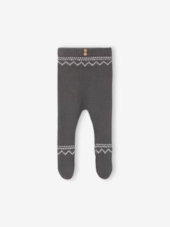 Baby-Broek, jean-Broek met voetjes van jacquard tricot baby