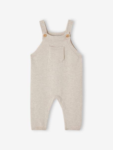 Tricot babytuinbroek gemêleerd beige - vertbaudet enfant 