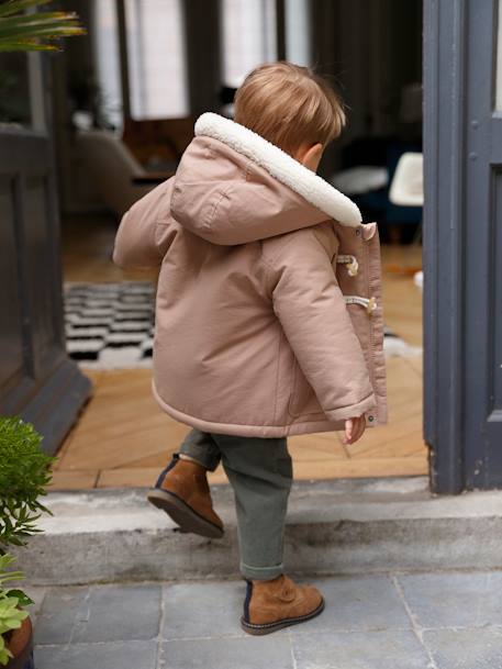 Babyparka met capuchon cappuccino - vertbaudet enfant 