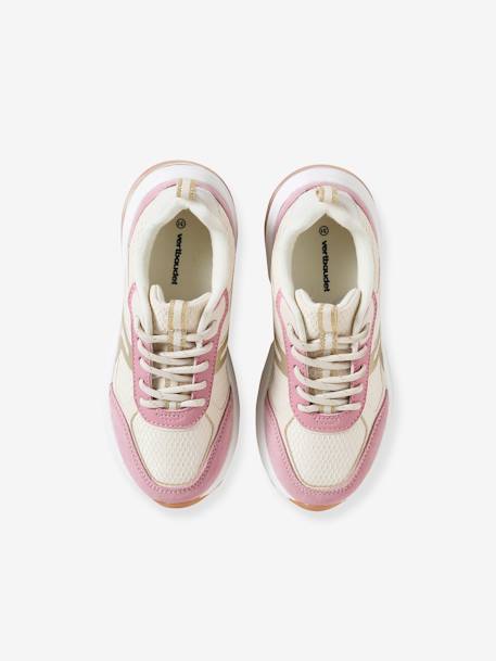 Sneakers met veters veel roze - vertbaudet enfant 