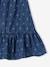 Halflange rok met ruche van licht denim middenblauw - vertbaudet enfant 