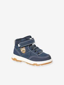 Schoenen-Baby schoenen 17-26-Loopt jongen 19-26-Sneakers met veters en klittenband kinderen - blauw