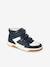 Hoge kindersneakers met klittenband ongewassen denim+zwart - vertbaudet enfant 