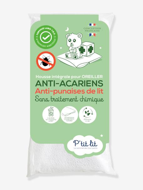 ALLERGOSTOP® anti-huisstofmijt kussensloop met geïntegreerde hoes wit - vertbaudet enfant 