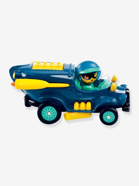 Auto crazy motors DJECO bordeauxrood+geel+goudgeel+groen+zwart - vertbaudet enfant 