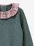 Mädchen Pullover mit Liberty-Kragen CYRILLUS groen - vertbaudet enfant 