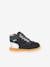 Leren babylaarsjes Kick Iconic KICKERS® zilver - vertbaudet enfant 