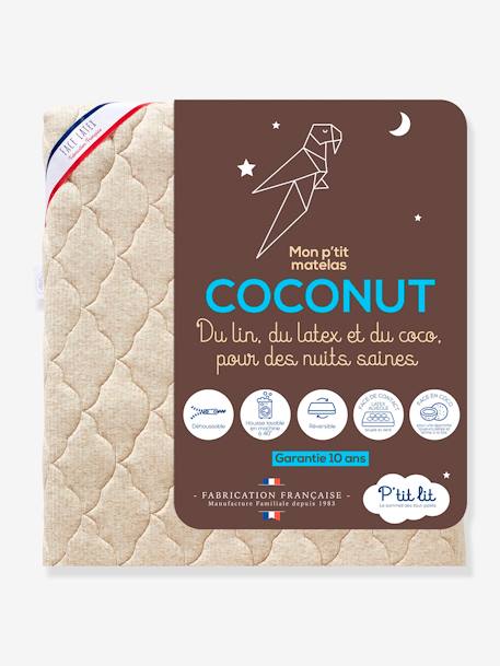 Babymatras met afneembare hoes Coconut thermoregulerend wit - vertbaudet enfant 