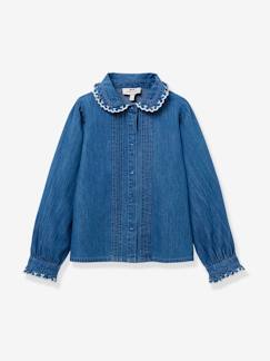 Denim light overhemd voor meisjes CYRILLUS  - vertbaudet enfant