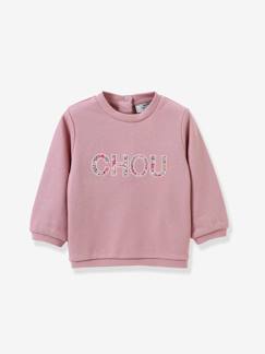 Sweater met letters van Liberty®-stof voor baby's CYRILLUS  - vertbaudet enfant