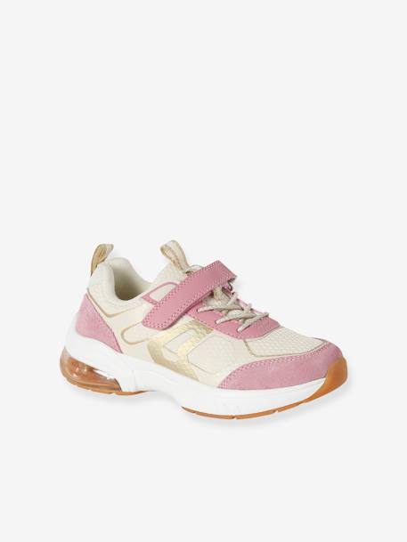 Sneakers meisjes met klittenband- en elastieksluiting veel roze - vertbaudet enfant 