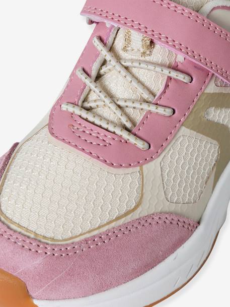 Sneakers meisjes met klittenband- en elastieksluiting veel roze - vertbaudet enfant 