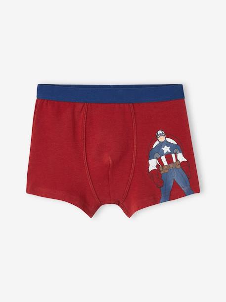 Set van 3 boxershorts jongens Marvel® Avengers veel rood - vertbaudet enfant 