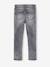 Slim meisjesjeans smal denimgrijs+donkerblauw+middenblauw - vertbaudet enfant 