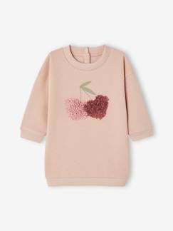 -Jurk van fleece met siermotief baby