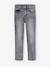 Slim meisjesjeans smal denimgrijs+donkerblauw+middenblauw - vertbaudet enfant 