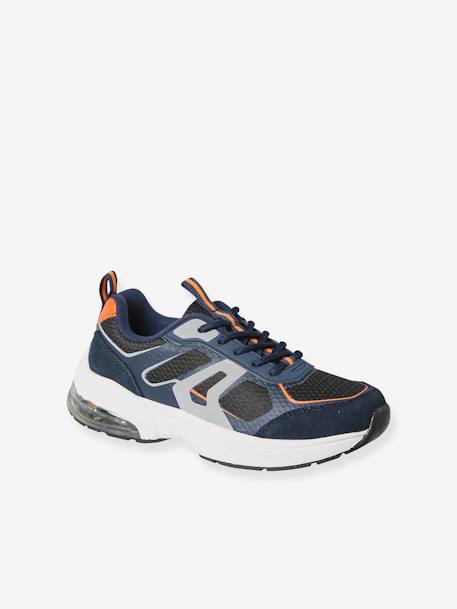 Elastische sneakers met dikke zool veel blauw - vertbaudet enfant 