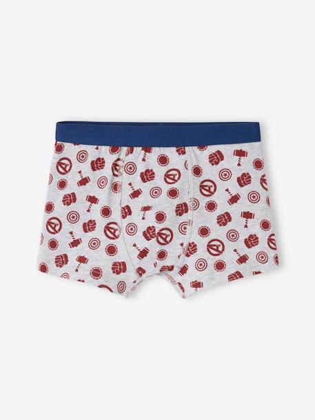 Set van 3 boxershorts jongens Marvel® Avengers veel rood - vertbaudet enfant 