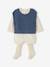 4-delige babyset: T-shirt + short + trui + maillot jeansblauw+oudroze - vertbaudet enfant 