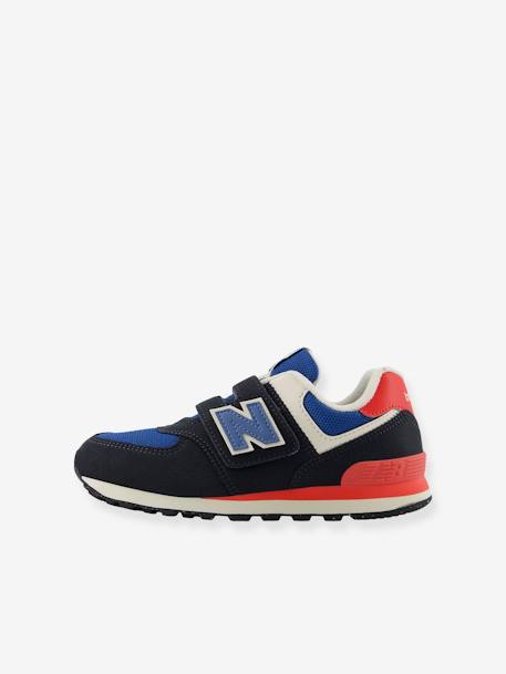 Kindersneakers met klittenband PV574RBT NEW BALANCE® marineblauw - vertbaudet enfant 