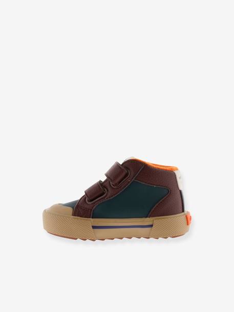 Stoffen sneakers Tribu VICTORIA groen+rozen - vertbaudet enfant 