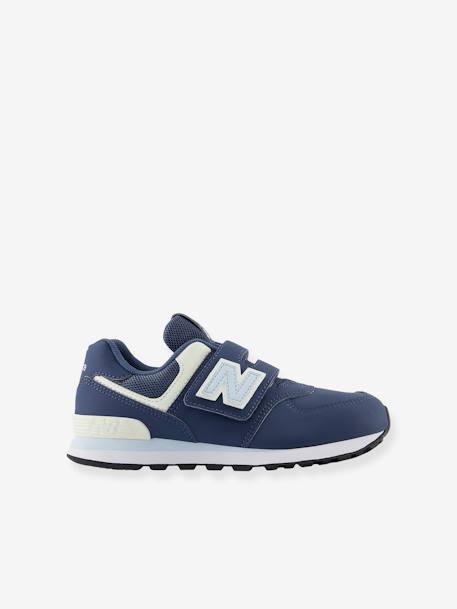 Kindersneakers met klittenband PV574KIE NEW BALANCE marineblauw - vertbaudet enfant 