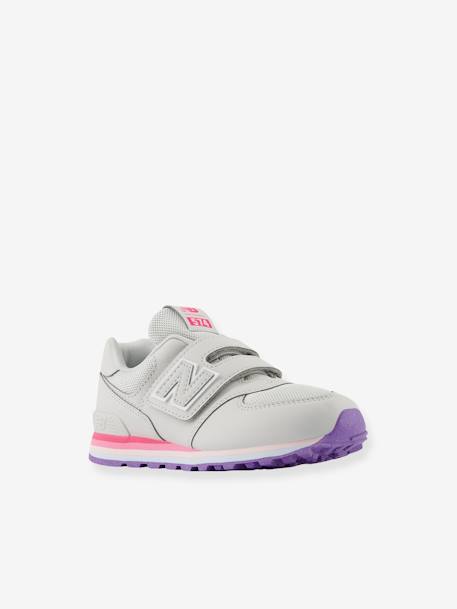 Kindersneakers met klittenband PV574KII NEW BALANCE® grijs - vertbaudet enfant 