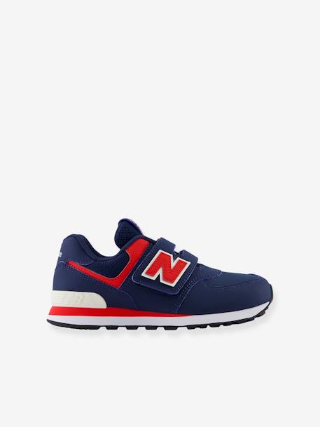 Kindersneakers met klittenband PV574KIK NEW BALANCE® marineblauw - vertbaudet enfant 