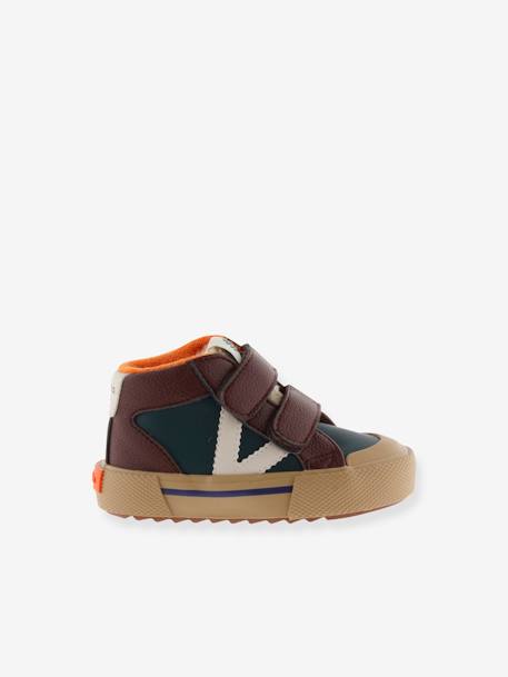 Stoffen sneakers Tribu VICTORIA groen+rozen - vertbaudet enfant 