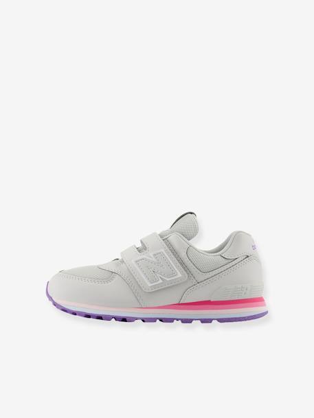 Kindersneakers met klittenband PV574KII NEW BALANCE® grijs - vertbaudet enfant 