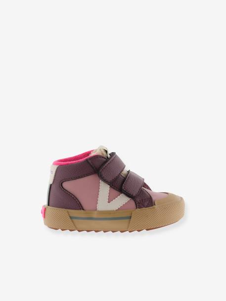 Stoffen sneakers Tribu VICTORIA groen+rozen - vertbaudet enfant 