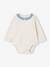 T-shirt-romper met sierkraag baby personaliseerbaar ecru - vertbaudet enfant 