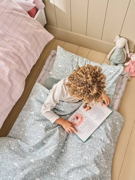 Personaliseerbare slaapset kleuterschool MINILI DANS LES BOIS saliegroen - vertbaudet enfant 