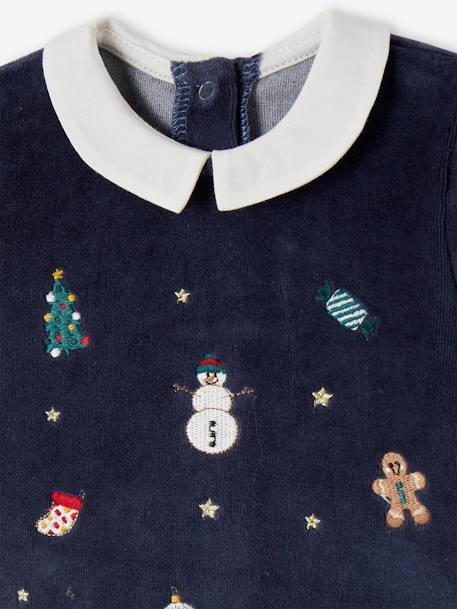 Kerstpyjama voor baby's marineblauw - vertbaudet enfant 